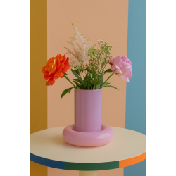 Chunky Cylinder Vase  Lilac