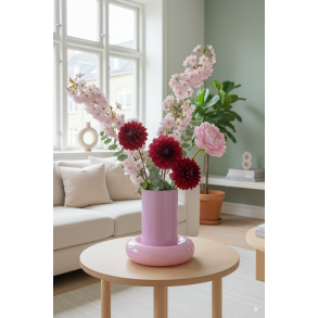 Chunky Cylinder Vase  Lilac