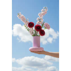 Chunky Cylinder Vase  Lilac